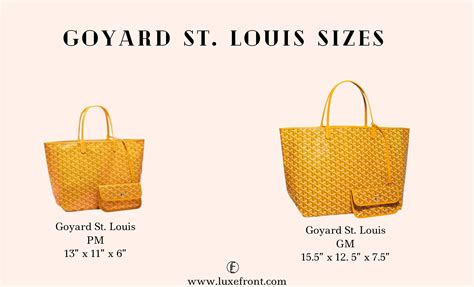 goyard tote bag pm size